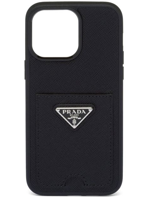 iphone 14 prada|iPhone 14 Max leather case in black .